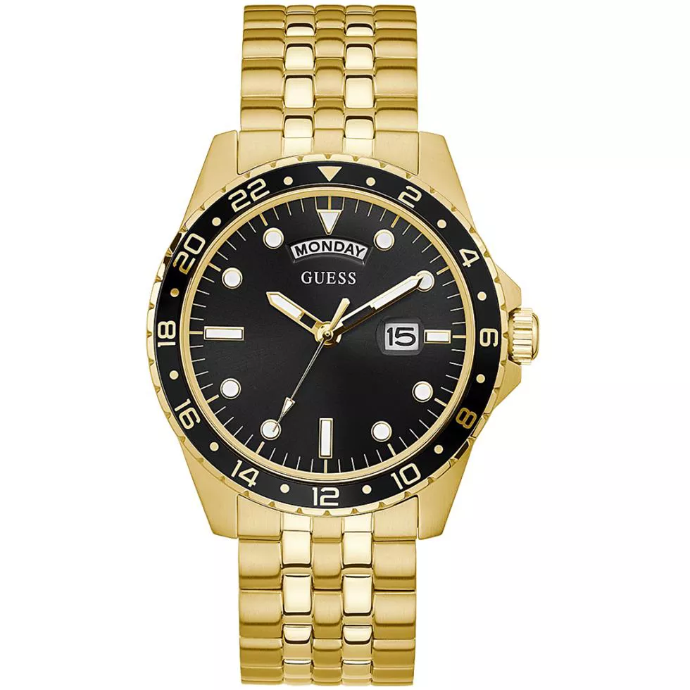 Guess Comet Gold Tone Watch 44mm    