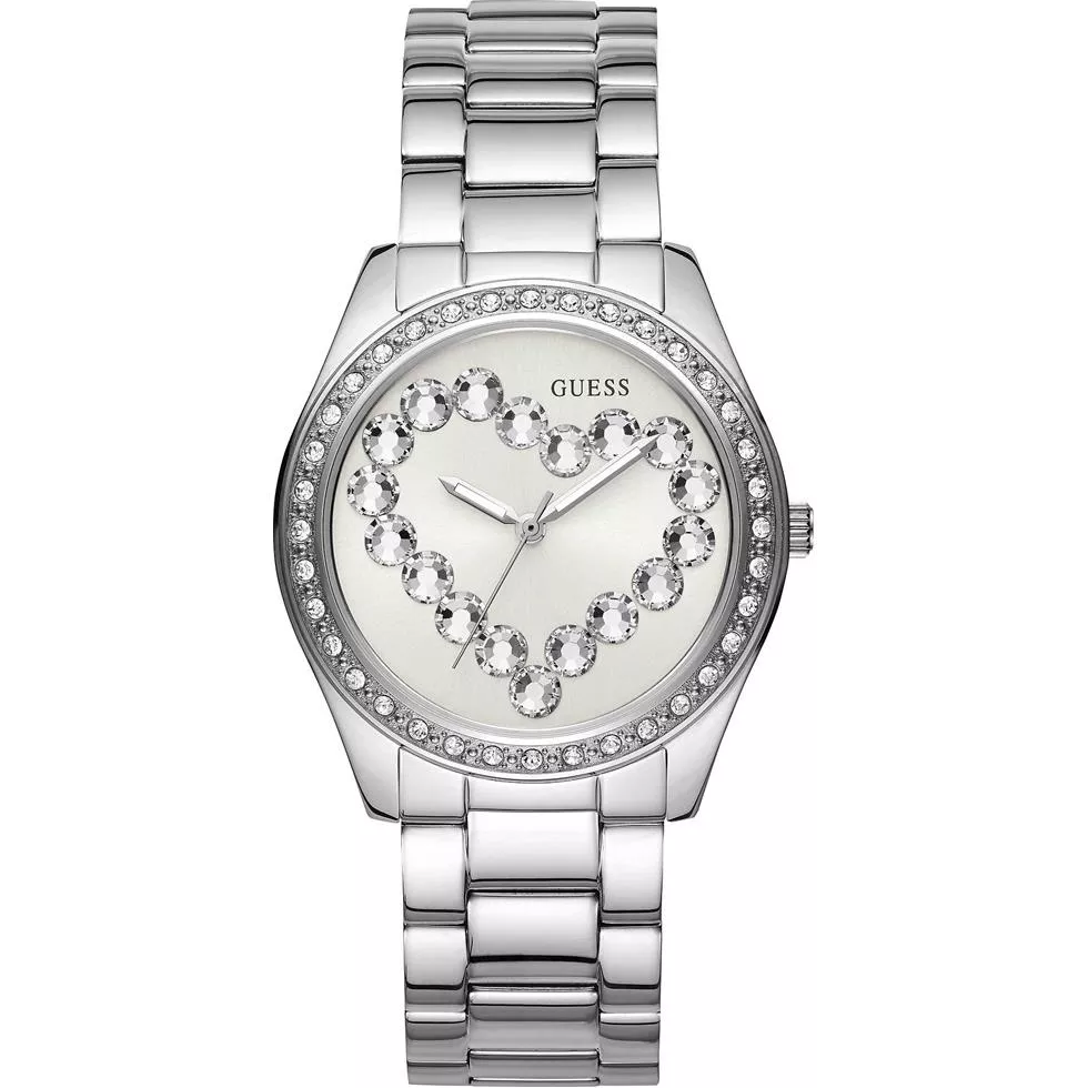 GUESS Heart Crystal Watch 39mm