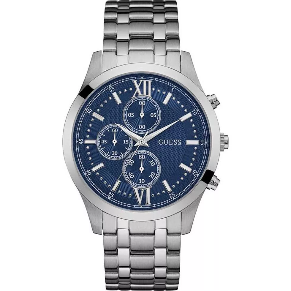 GUESS Hudson Quartz Blue Dial Watch 44mm