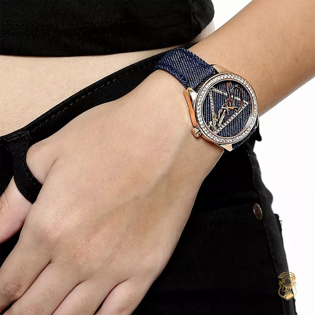 Guess Iconic Blue Denim Watch 37mm