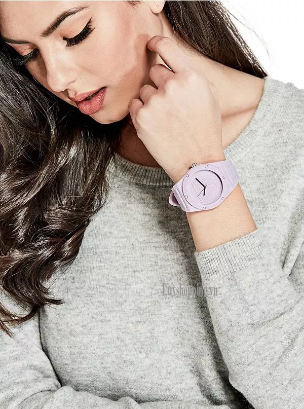GUESS ICONIC LAVENDER SPORT WATCH 42MM