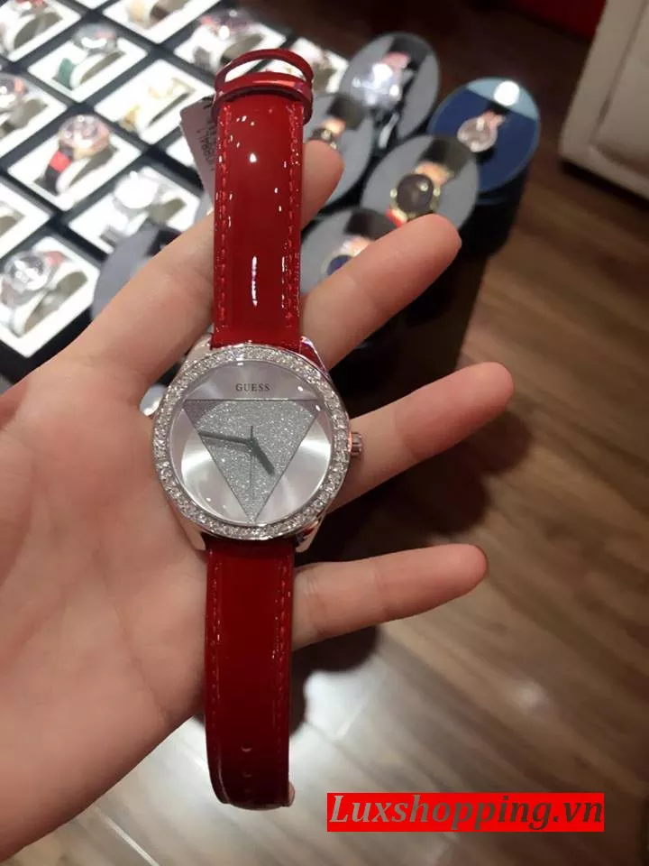 Guess Iconic Style Red and Silver Watch 36mm