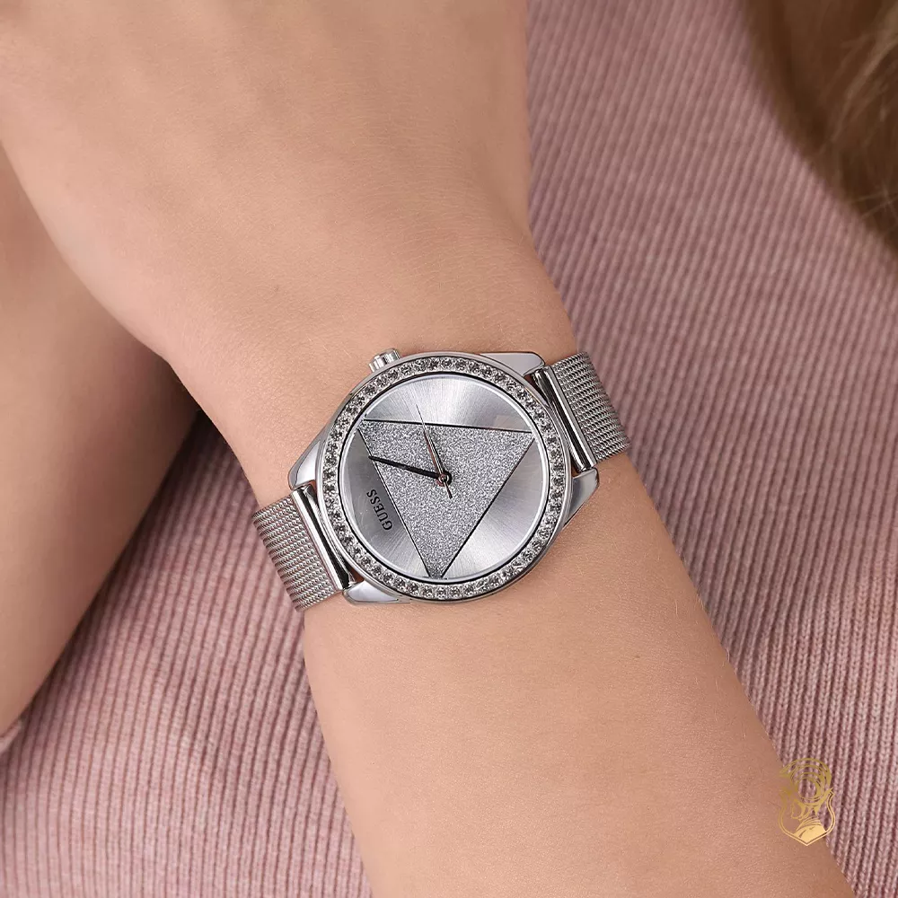 Guess Iconic Tri Glitz Crystal Watch 36mm