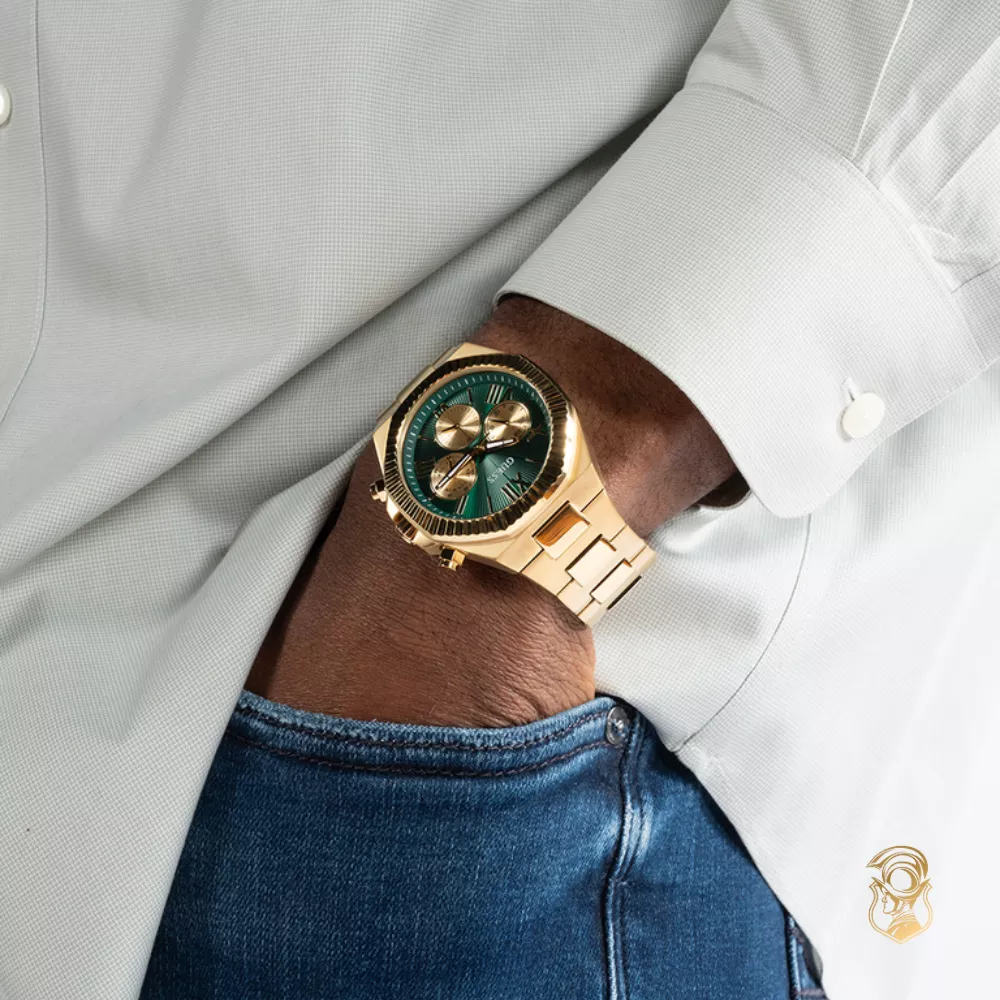 Guess Indy Green Tone Watch 44mm