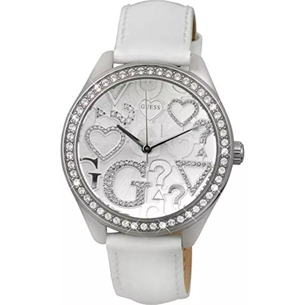 GUESS INTERCHANGEABLE WHITE+PINK  WATCH 36mm