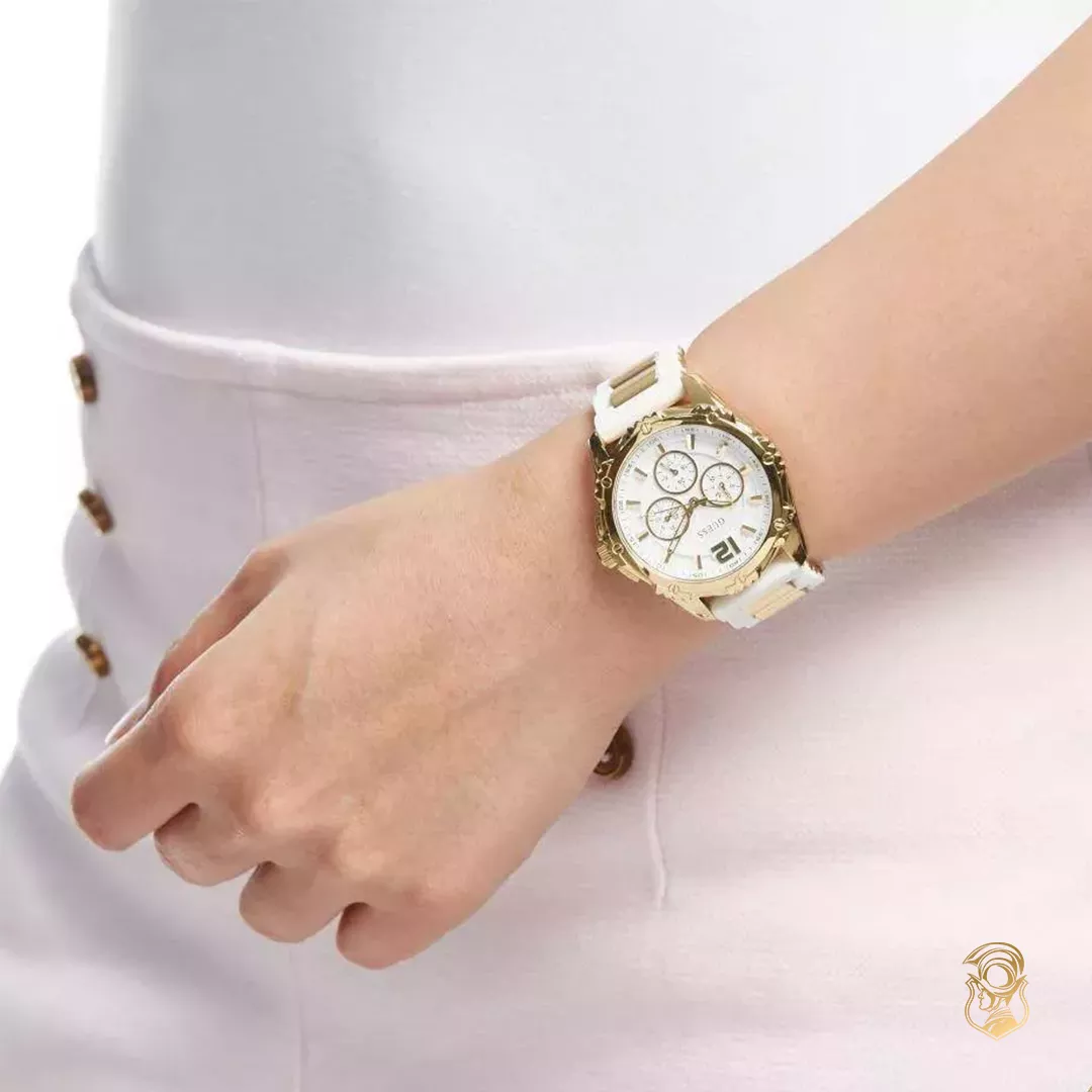 Guess Intrepid White Tone Watch 39mm