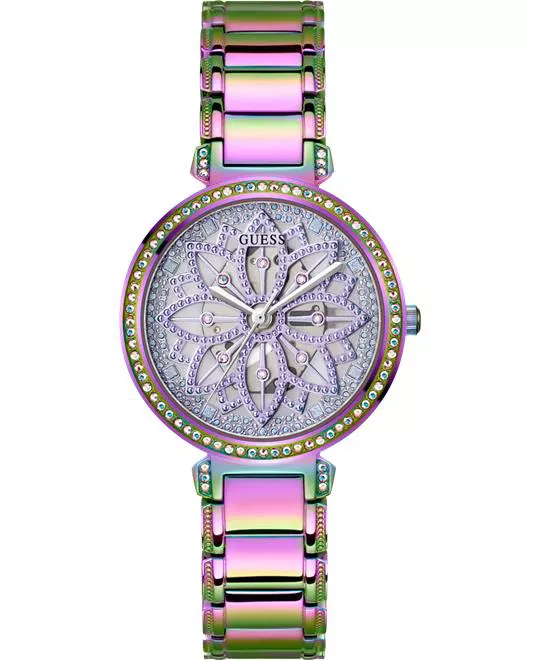 Guess Floral Iridescent Tone Watch 36mm