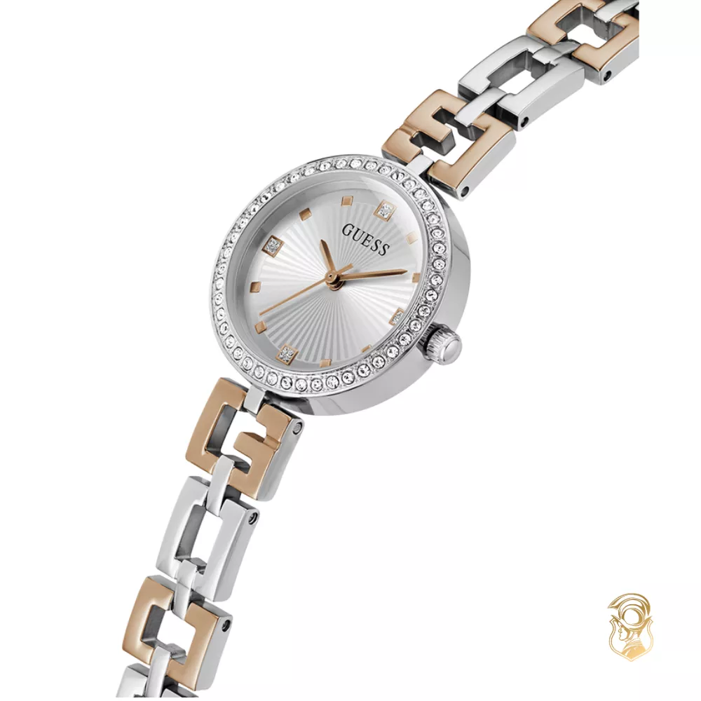 Guess Ladies 2-Tone Silver Tone Watch 28mm