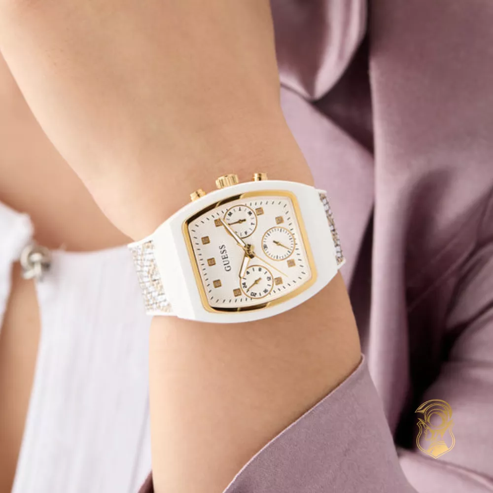 Guess Ladies 2-Tone White Multi-function Watch 36mm