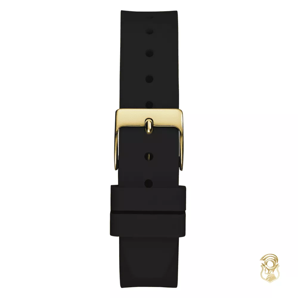 Guess Ladies Black Gold Tone Analog Watch 32mm