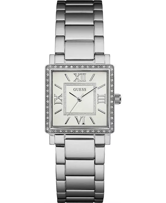 Guess Highline Silver Tone Watch 28mm 