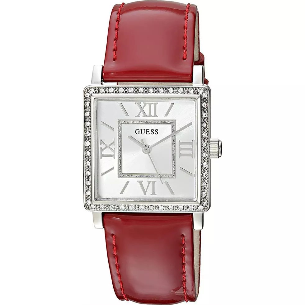 GUESS Ladies Dress Silver-Tone Watch 28mm