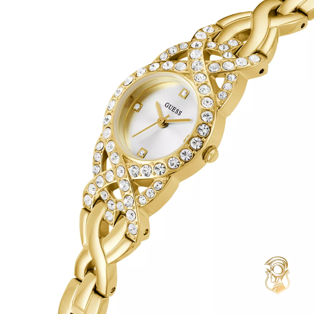 Guess Ladies Gold Tone Analog Watch 23mm