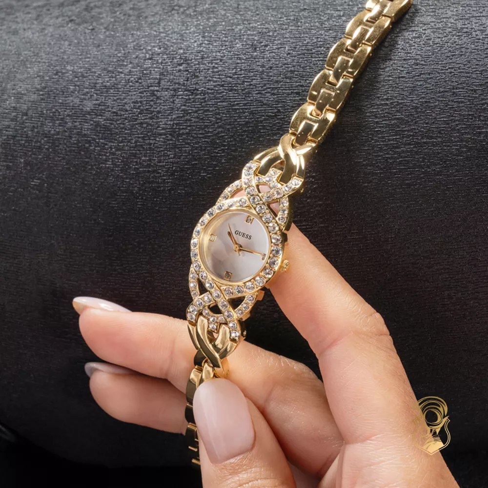 Guess Ladies Gold Tone Analog Watch 23mm