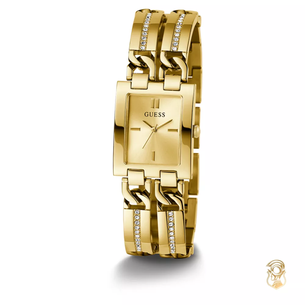 Guess Ladies Gold Tone Analog Watch 24mm