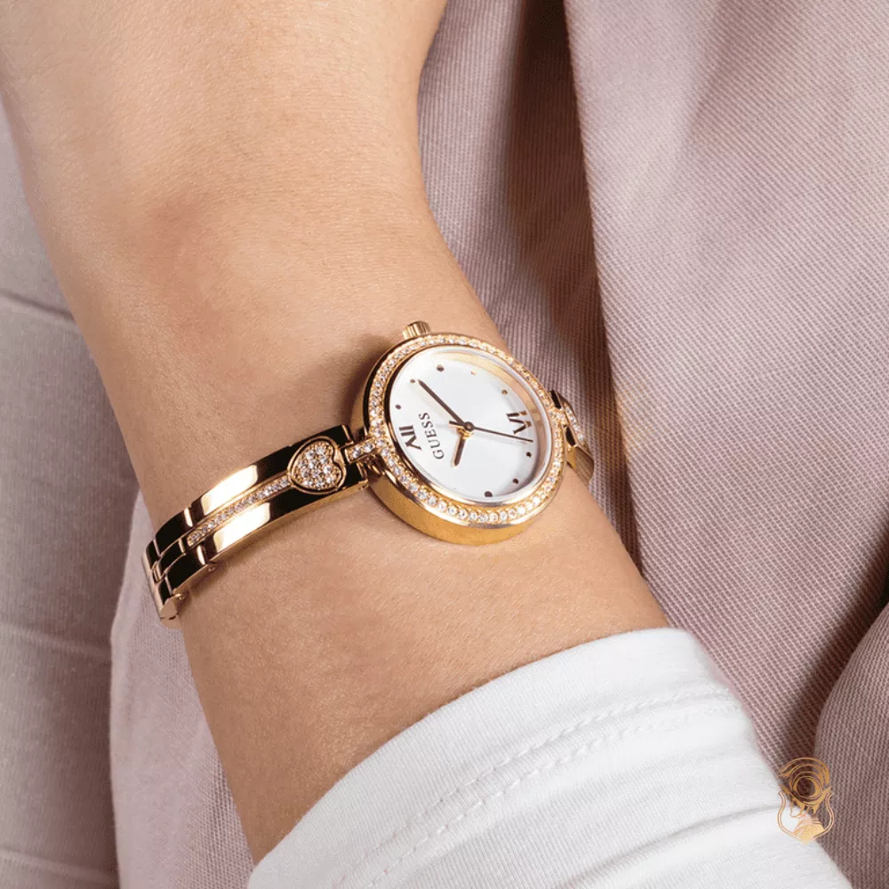 Guess Ladies Gold Tone Analog Watch 27mm