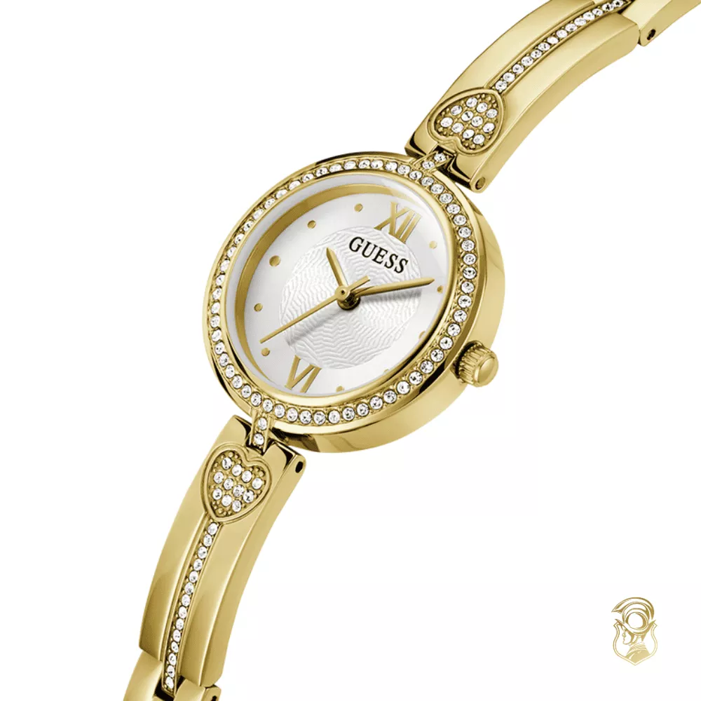 Guess Ladies Gold Tone Analog Watch 27mm