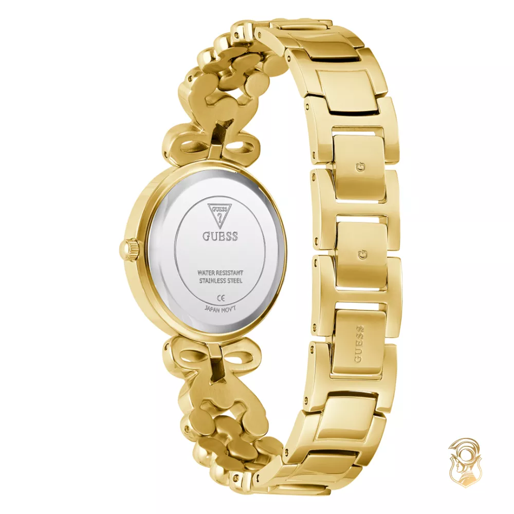 Guess Ladies Gold Tone Analog Watch 30mm