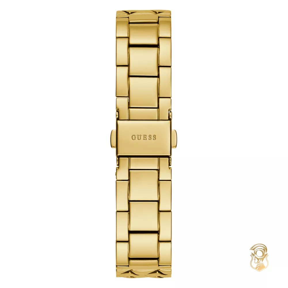 Guess Quilted Gold Tone Watch 34mm