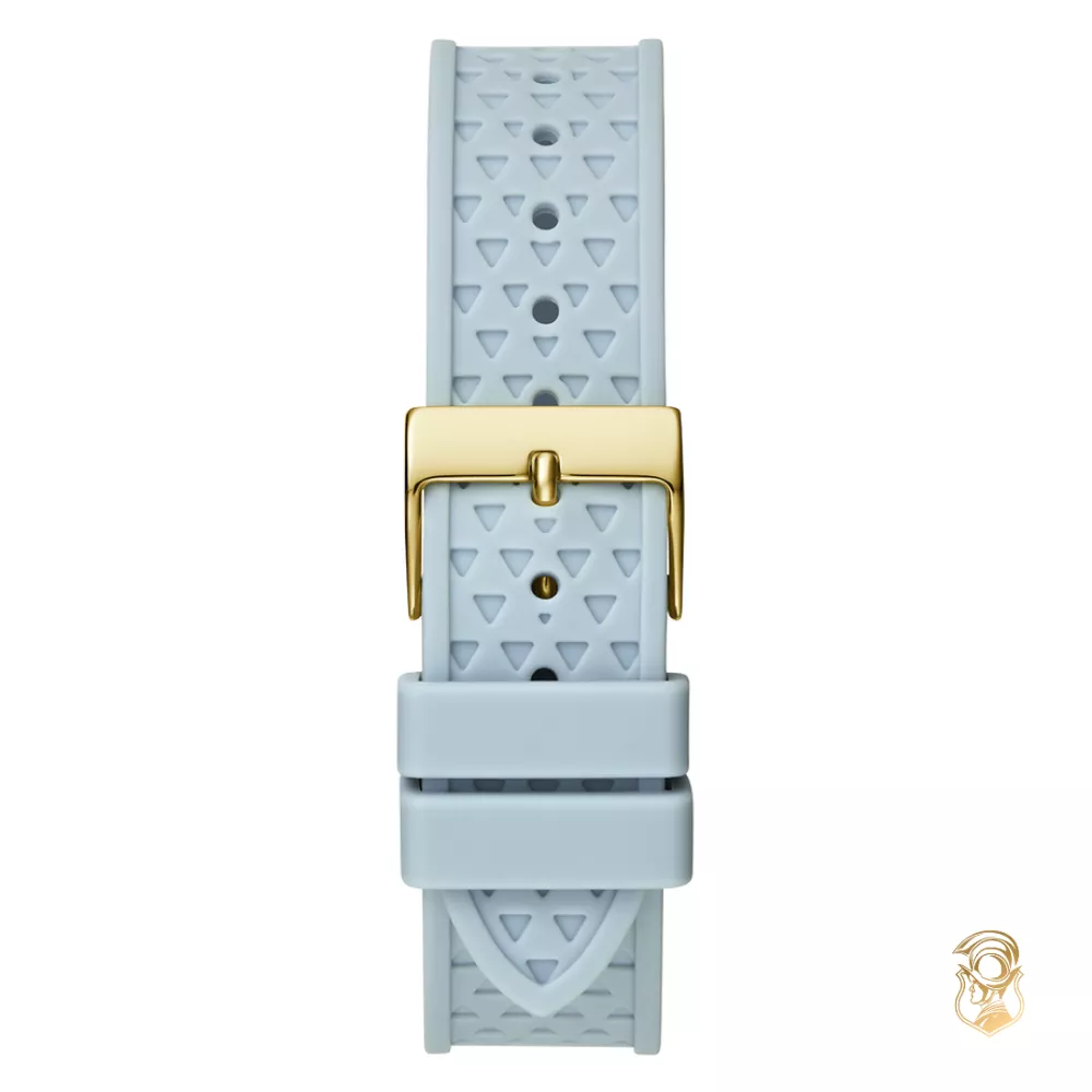 Guess Ladies Light Blue Gold Watch 39.5mm