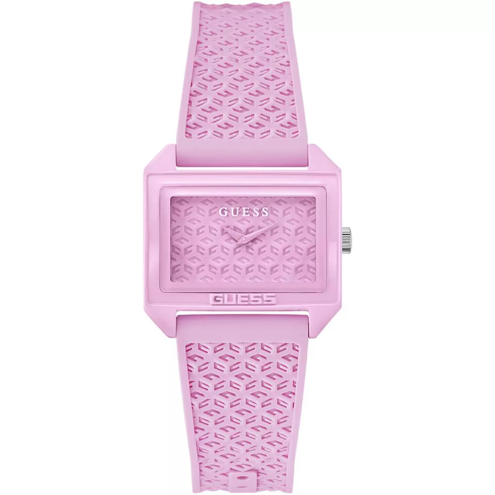 Guess Logo Pink Tone Watch 33mm