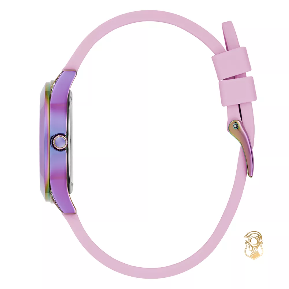 Guess Ladies Pink Iridescent Analog Watch 34mm