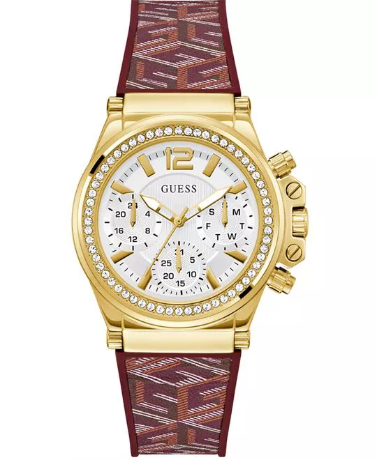 Guess Cubed Red Multi-function Watch 38mm