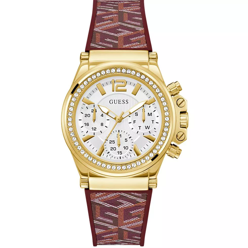 Guess G Cube Red Tone Watch 38mm