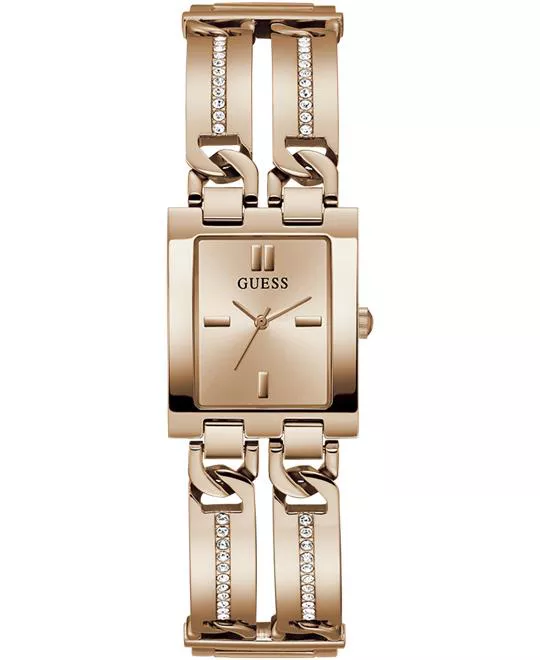 Guess Ladies Rose Gold Tone Analog Watch 24mm