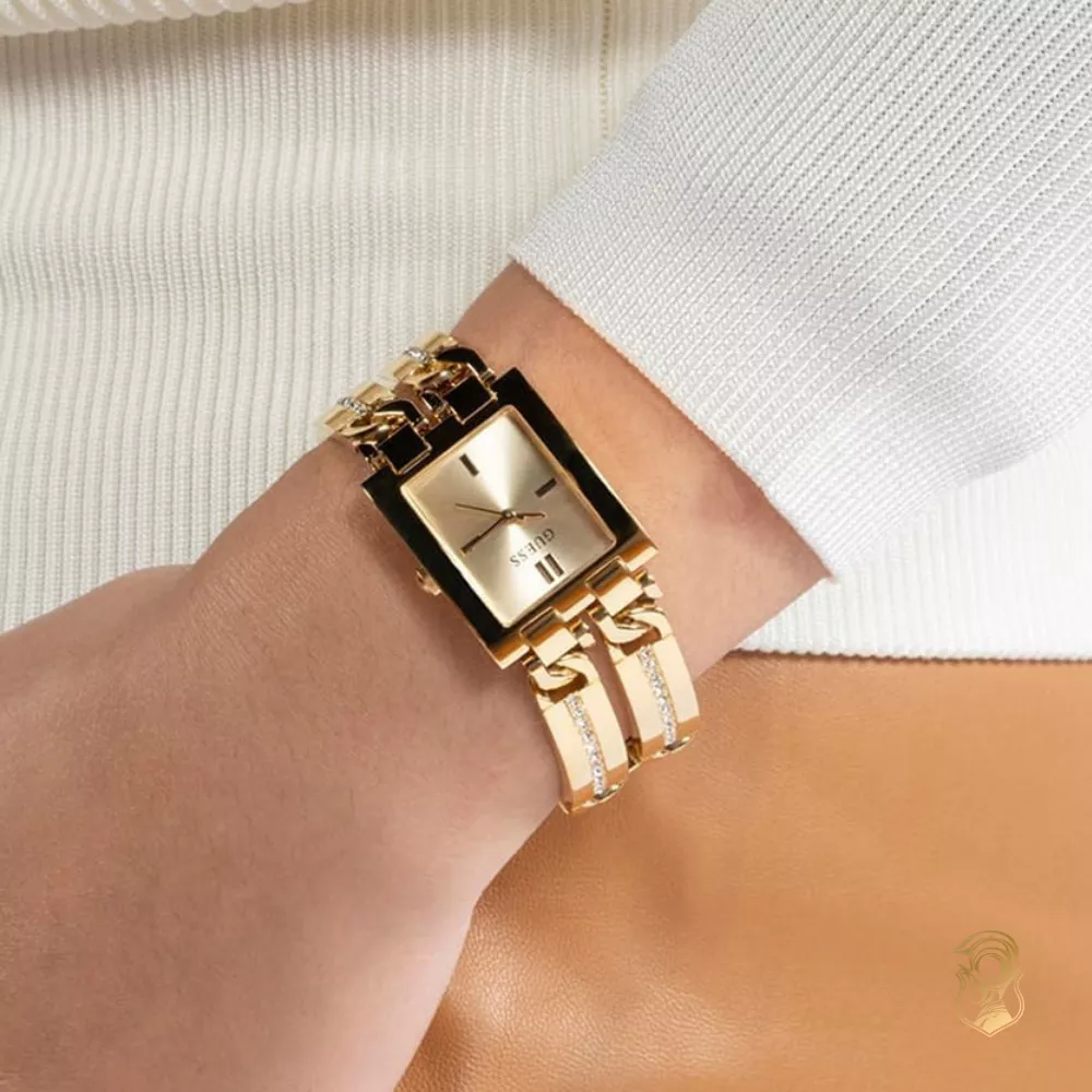 Guess Ladies Rose Gold Tone Analog Watch 24mm