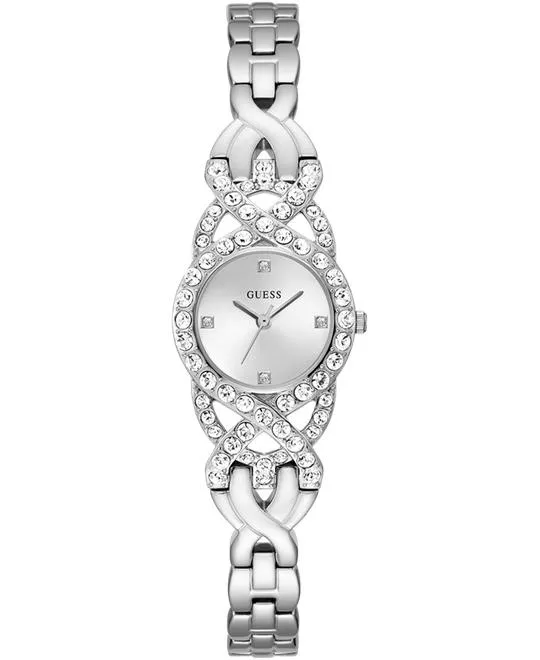 Guess Ladies Silver Tone Analog Watch 23mm