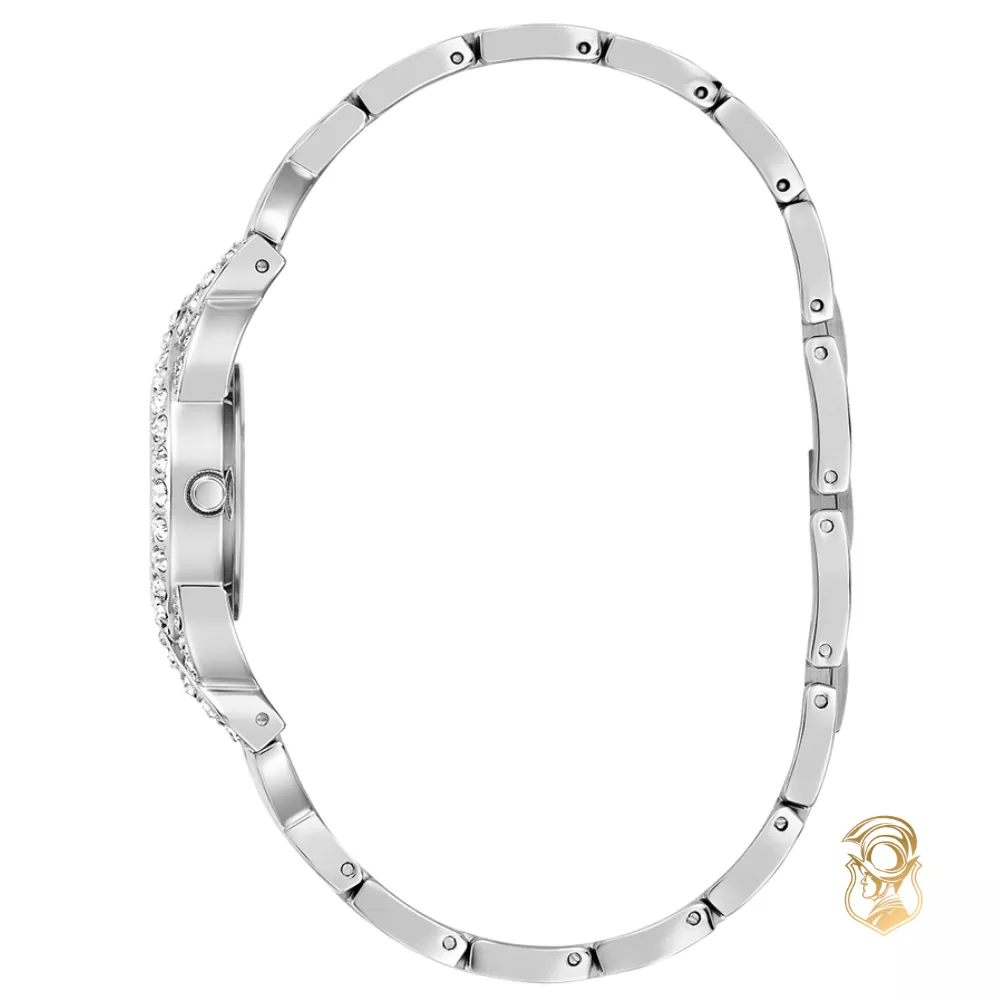 Guess Ladies Silver Tone Analog Watch 23mm