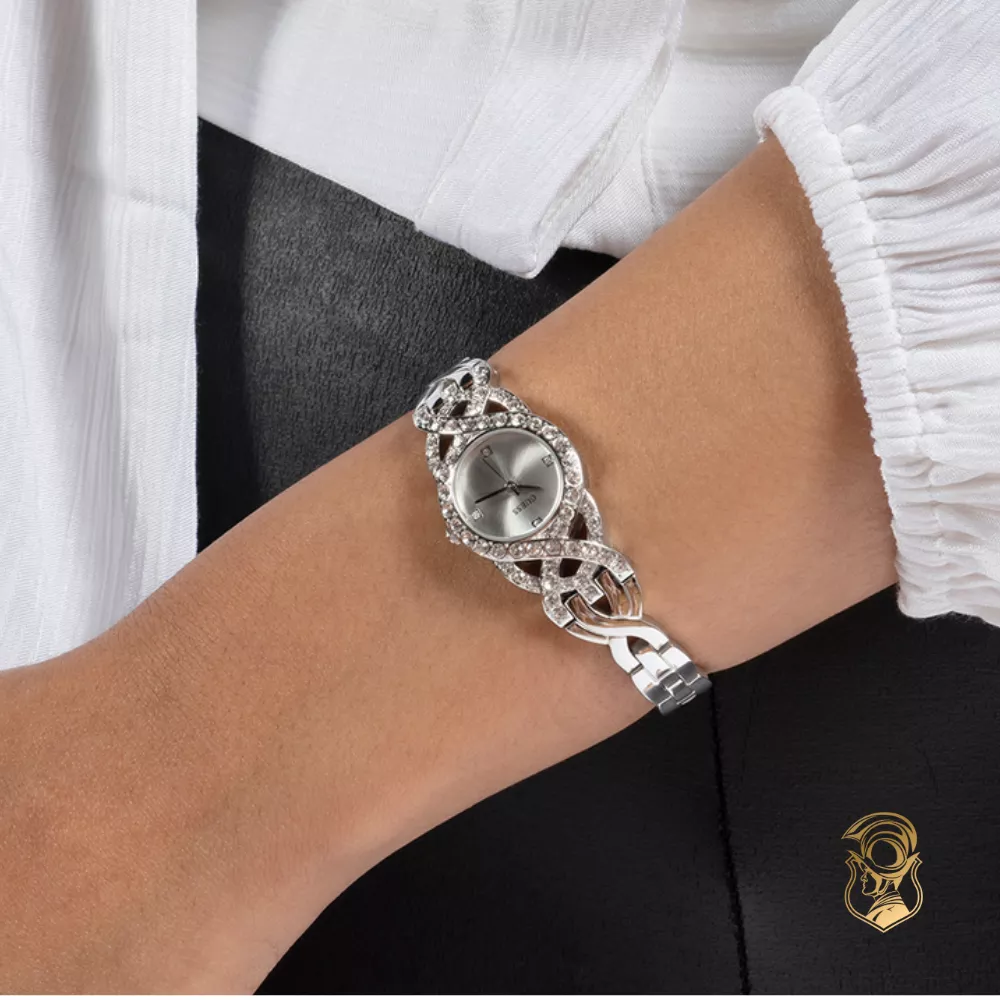 Guess Ladies Silver Tone Analog Watch 23mm