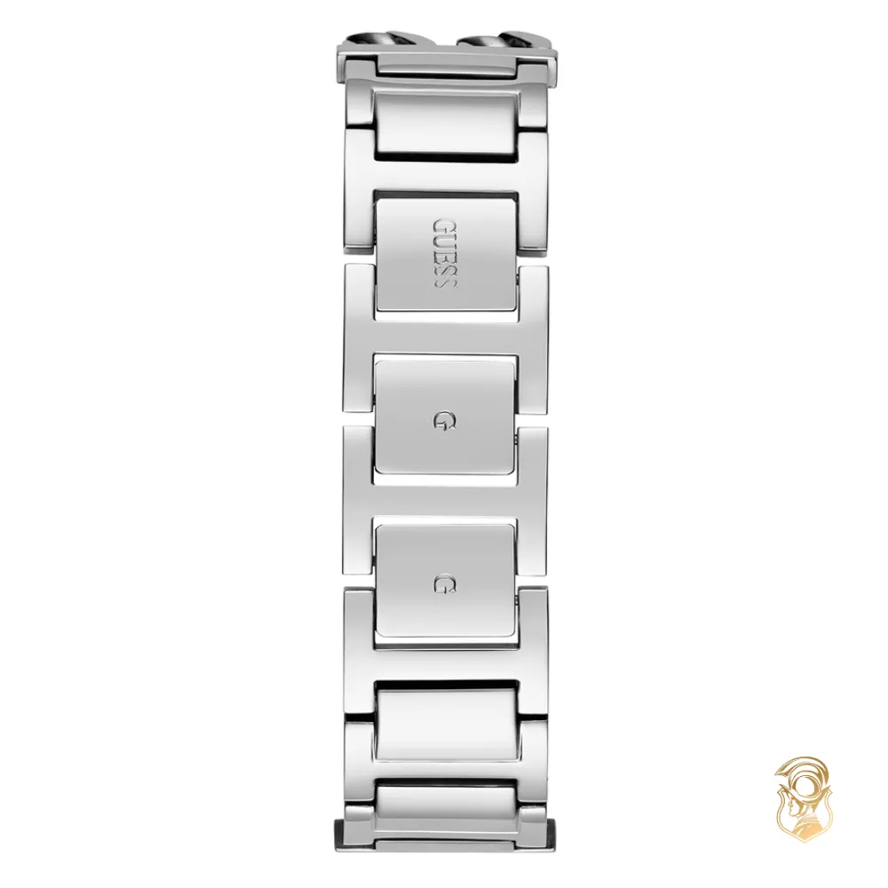 Guess Ladies Silver Tone Analog Watch 24mm
