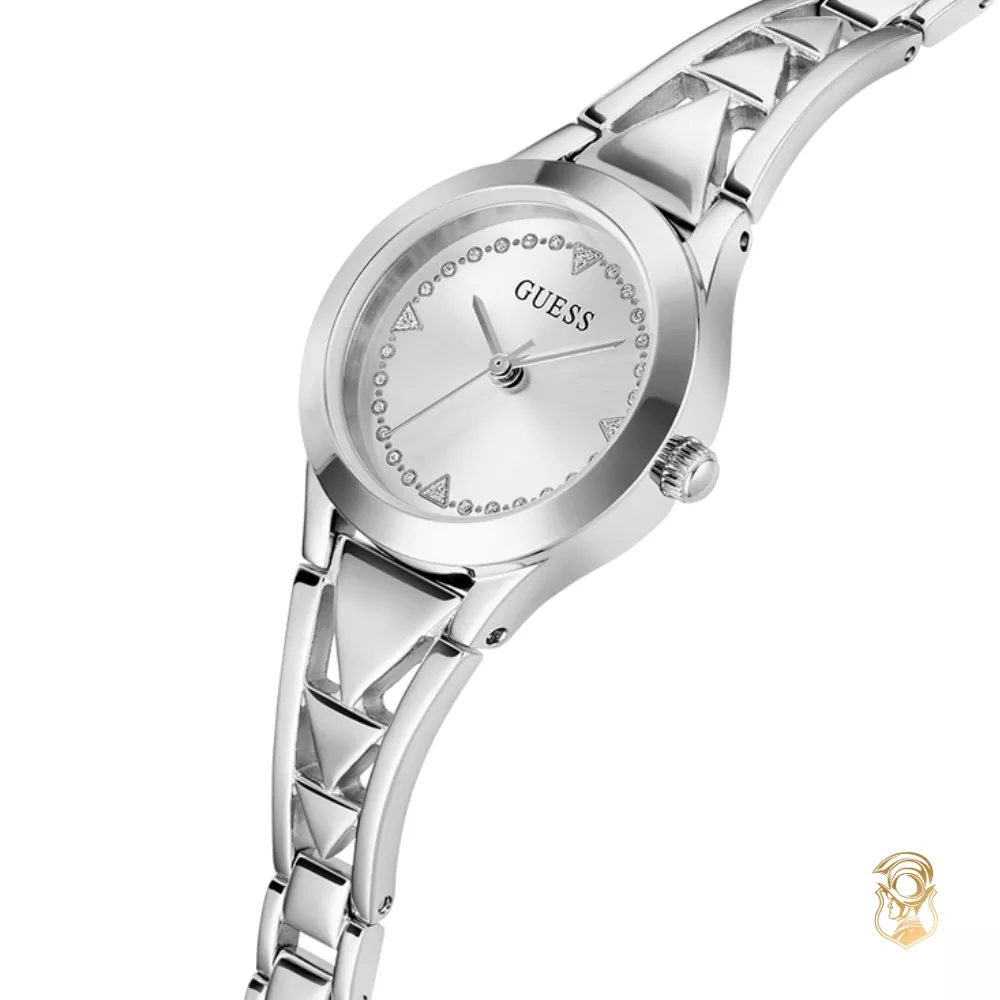 Guess Tessa Silver Tone Analog Watch 26mm