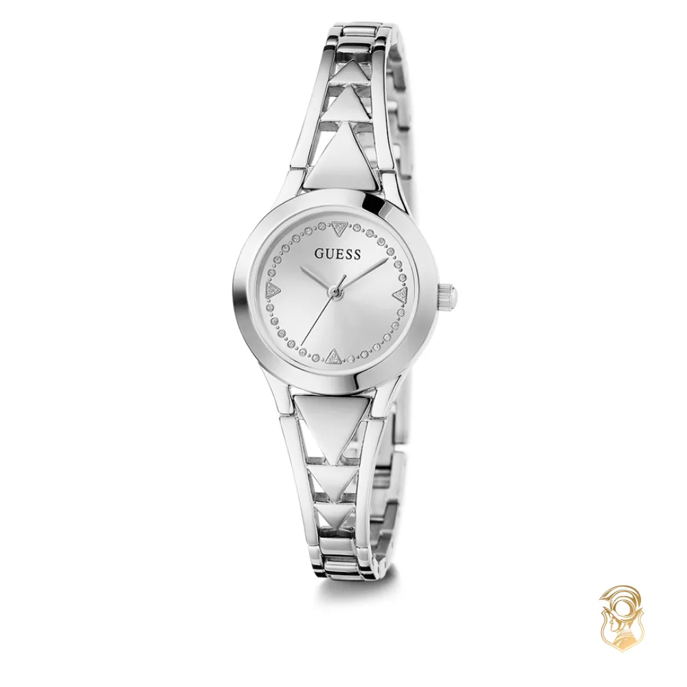 Guess Tessa Silver Tone Analog Watch 26mm