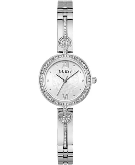 Guess Ladies Silver Tone Analog Watch 27mm