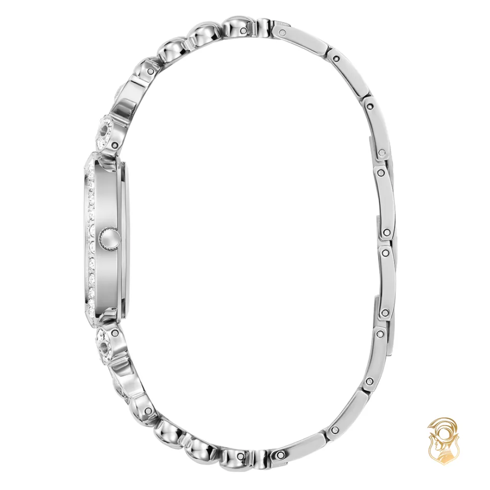 Guess Ladies Silver Tone Analog Watch 30mm