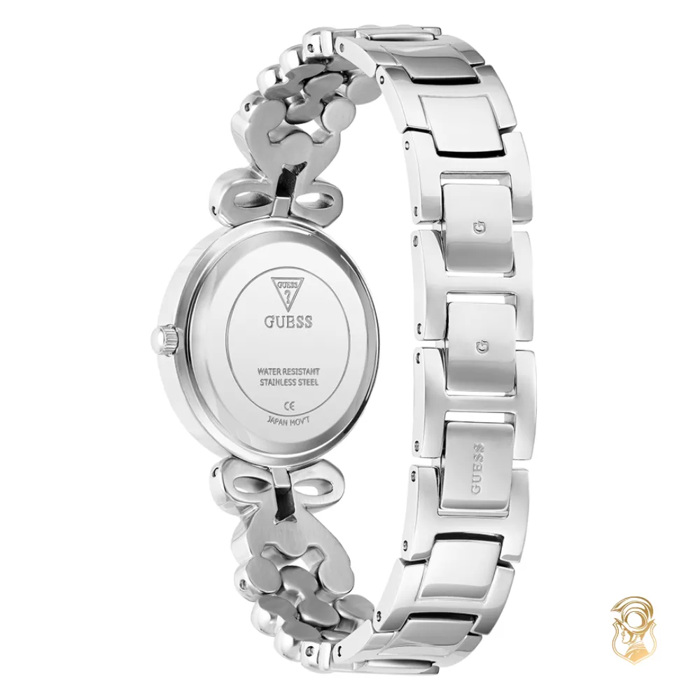 Guess Ladies Silver Tone Analog Watch 30mm