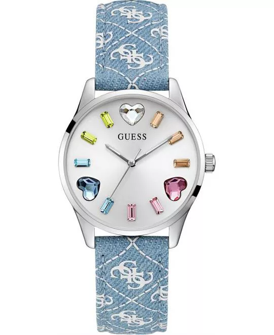 Guess Candy Hearts Blue Watch 38mm