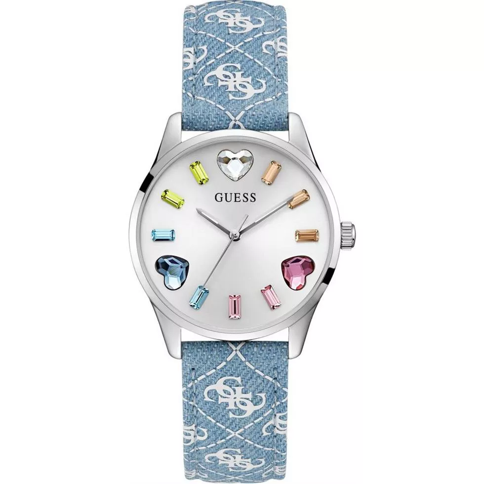 Guess Candy Hearts Blue Watch 38mm