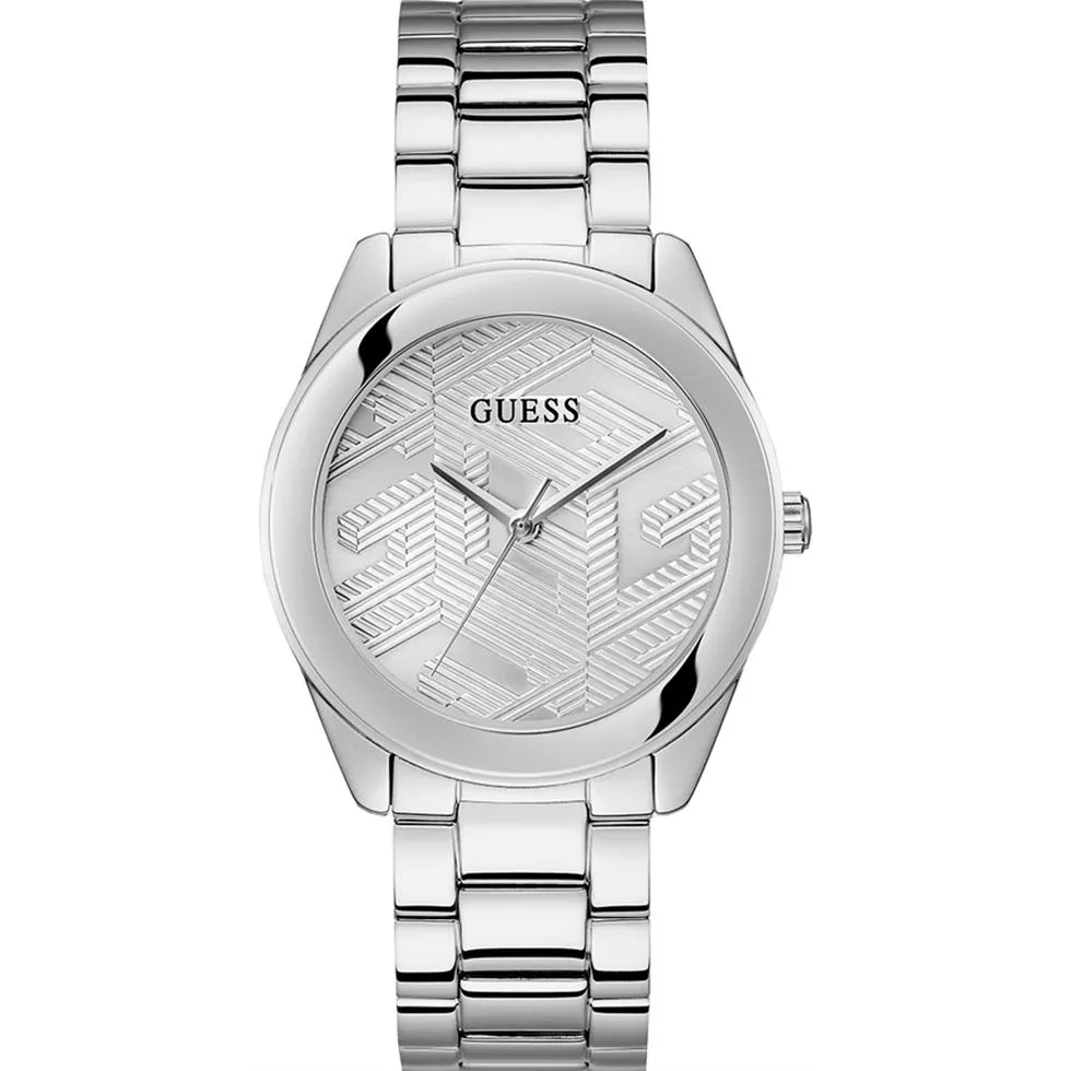 Guess G Cube Silver Tone Watch 40mm