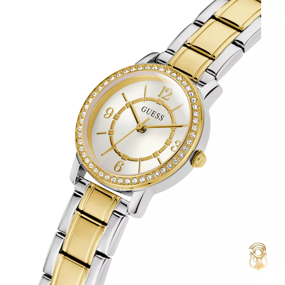 Guess Ladies Silver Tone-Gold Tone Watch 28 mm