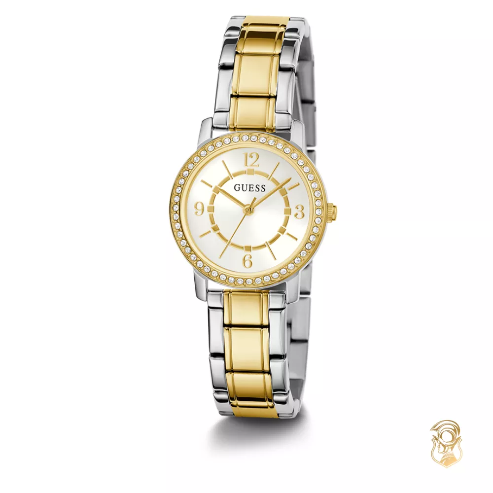 Guess Ladies Silver Tone-Gold Tone Watch 28 mm