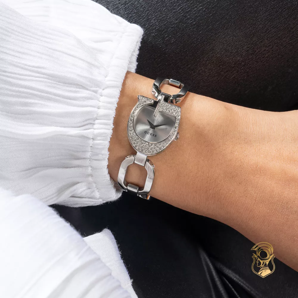 Guess Ladies Silver-Tone Watch 22.2mm