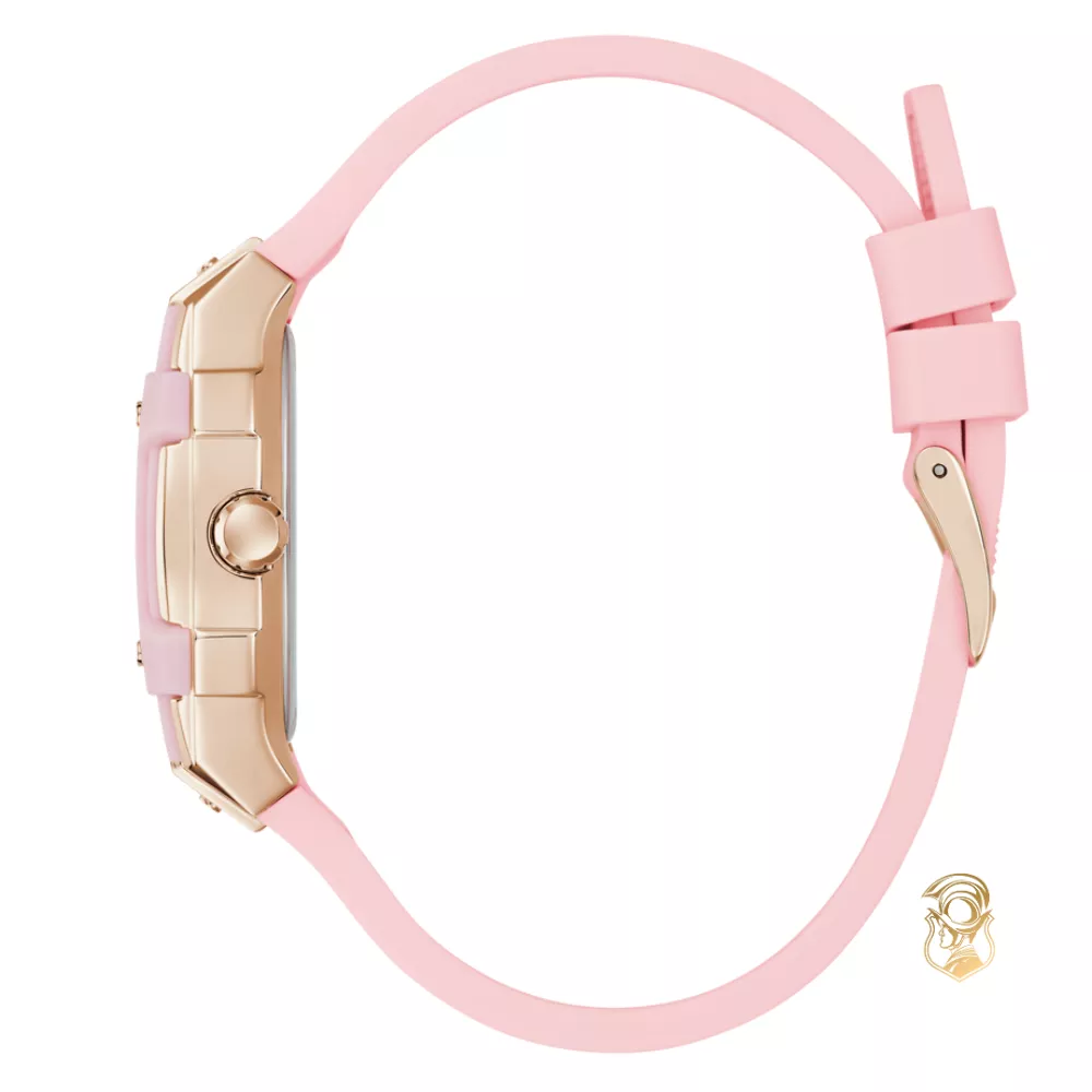 Guess Ladies Sparkling Pink Rose Gold Tone Multi-function Watch 42 x 35mm