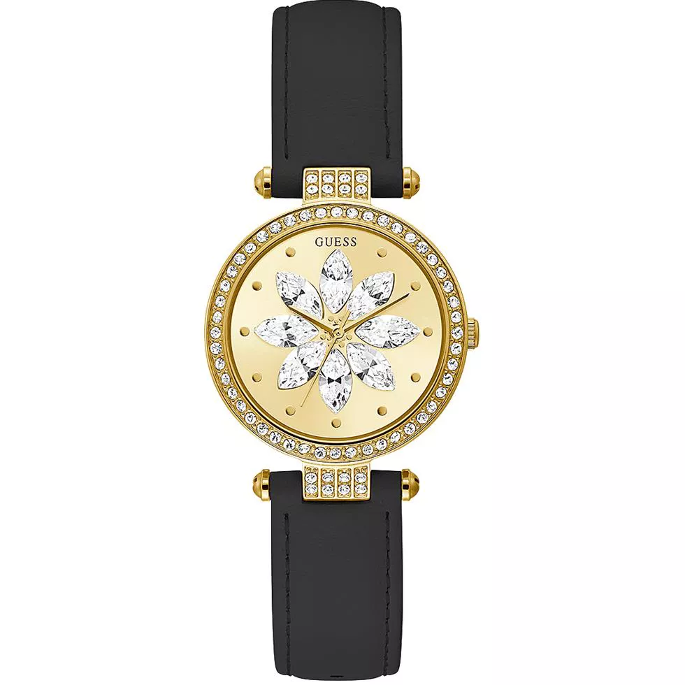 Guess Floral Black Tone Watch 32mm