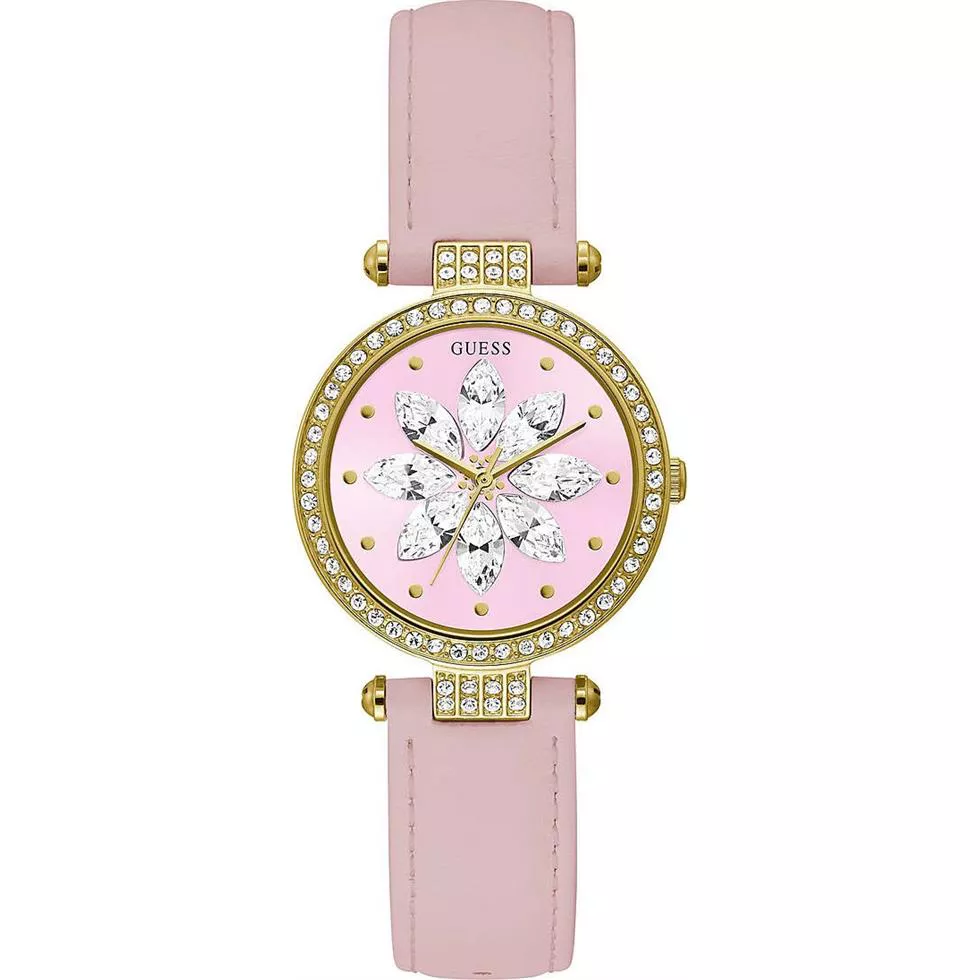 Guess Floral Pink Tone Watch 32mm