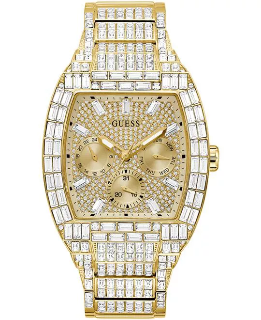 Guess Limited Edition Gold Tone Multi-function Watch 43mm