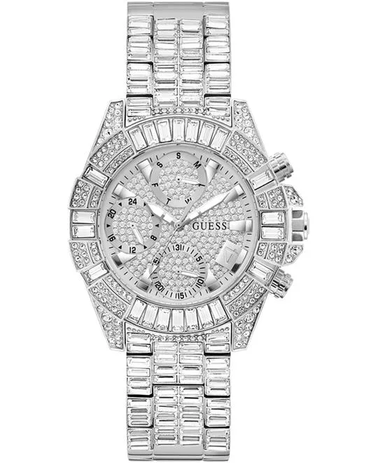 Guess Limited Edition Silver Tone Multi-function Watch 39mm